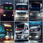 Dynamic Big Eye Lights For Windshield